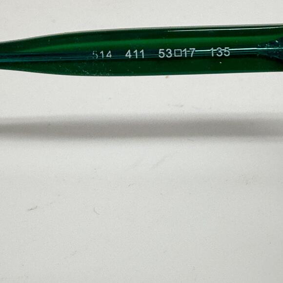 Calvin Klein 7514 411 53-17-135 Eyeglasses Frames BLack Teal Multicolor H19360 - Picture 5 of 7